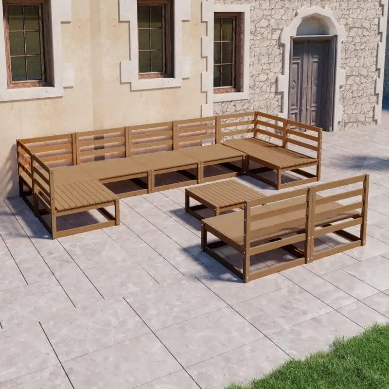 Lounge Tuinset voor Ontspanning en Gezelligheid - Honingbruin / Nee - Tuinsets