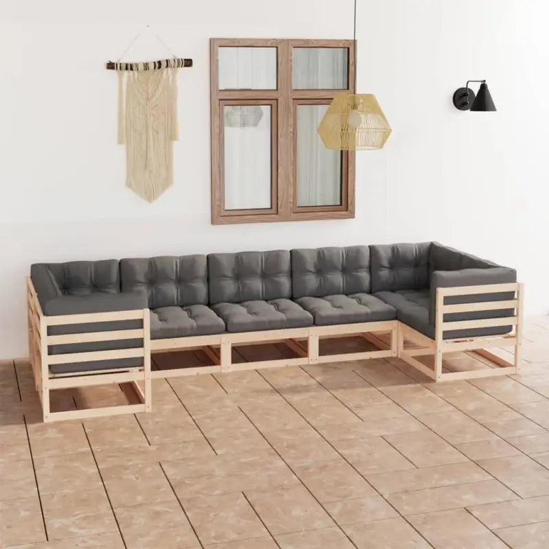 Lounge Tuinset voor ontspanning en gezelligheid - Naturel / Ja - Tuinsets