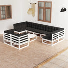Lounge tuinset voor ontspanning en gezelligheid - Wit / Ja - Tuinsets