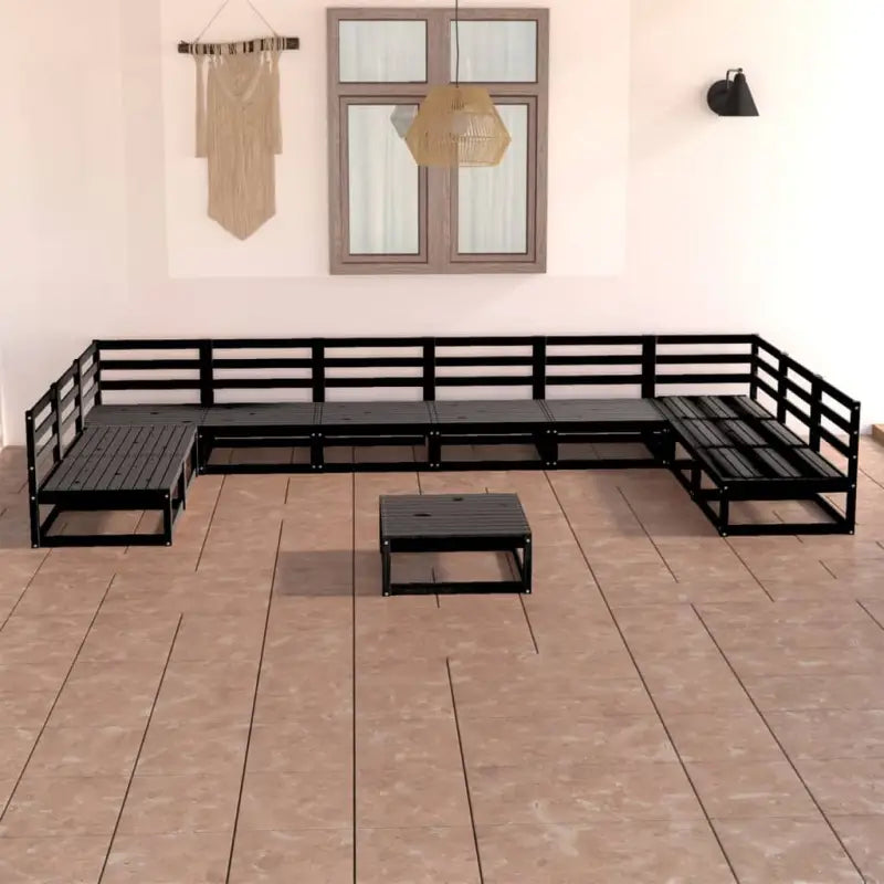 Lounge Tuinset voor Ontspanning en Gezelligheid - Zwart / Nee - Tuinsets
