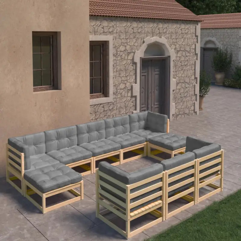Lounge Tuinset voor Ontspanning en Samenkomst - Naturel / Ja - Tuinsets
