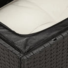 Lounge Tuinset Zwart met Waterdichte Tas en Gepoedercoat Staal - Tuinsets