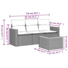 Lounge Tuinsets in Beige Materiaal met Gepoedercoat Staal en Waterdichte Tas - Tuinsets