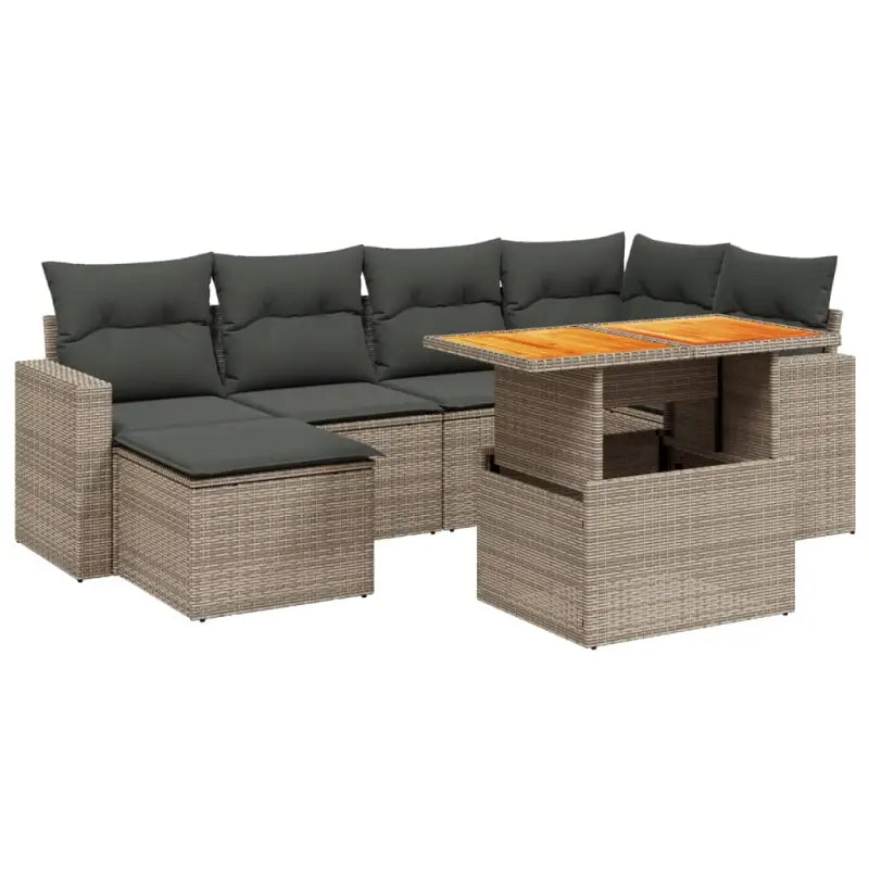 Lounge Tuinsets in Grijs Materiaal met Gepoedercoat Staal Afmetingen - Tuinsets