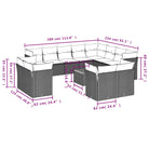 Lounge tuinsets in grijs materiaal met waterdichte tas en gepoedercoat staal - Tuinsets