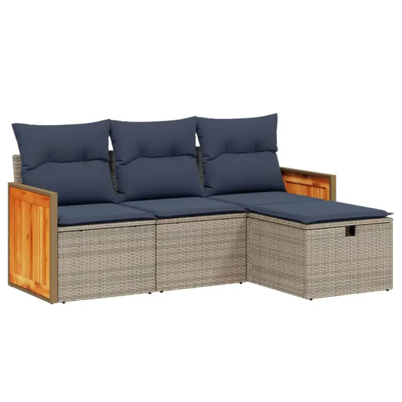 Lounge Tuinsets in Grijs met Gepoedercoat Staal en Afmetingen - Tuinsets