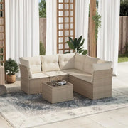 Lounge tuinsets met beige materiaal en gepoedercoat staal afmetingen - Tuinsets