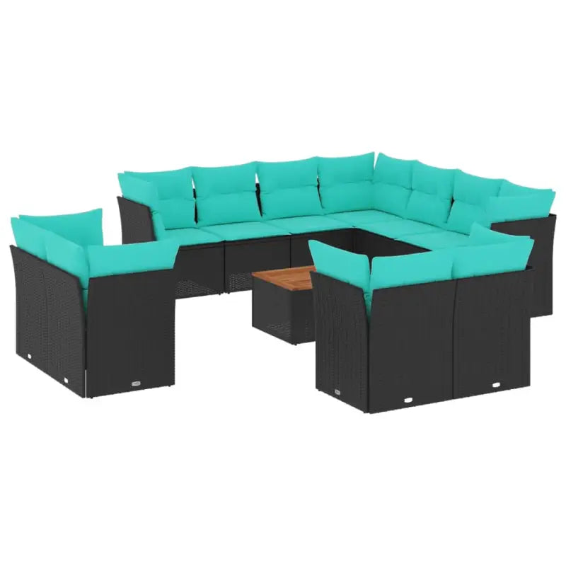 Lounge tuinsets met poly rattan en gepoedercoat staal afmetingen - Tuinsets