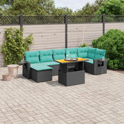 Lounge tuinsets met zwart materiaal en gepoedercoat staal afmetingen - Tuinsets
