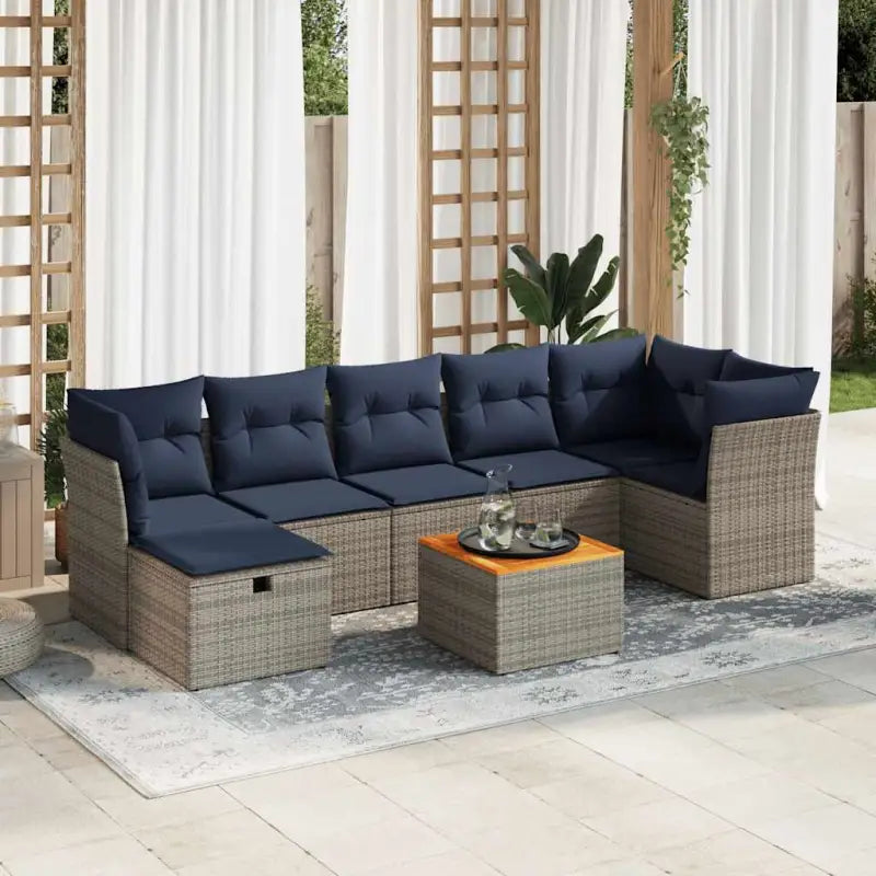 Lounge tuinsets van gepoedercoat staal voor comfortabel buiten genieten - Grijs - Tuinsets