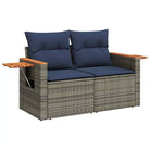 Lounge tuinstel in grijs materiaal met waterdichte tas en gepoedercoat staal - Tuinsets