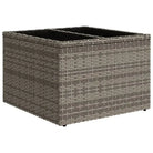 Lounge tuinstoel met grijs materiaal en gepoedercoat staal afmetingen - Tuinsets