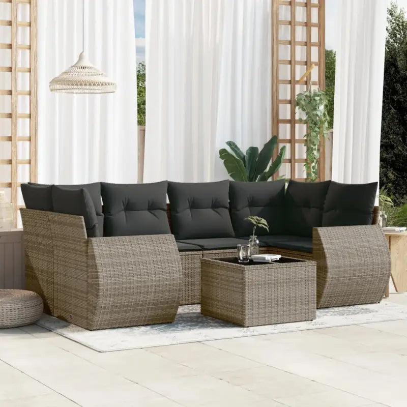 Lounge tuinstoel met grijs materiaal en gepoedercoat staal afmetingen - Grijs - Tuinsets