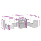 Lounge tuinstoelset van beige materiaal en gepoedercoat staal - Tuinsets