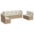 Lounge tuinstoelset van poly rattan met comfortabele zitervaring - Tuinsets