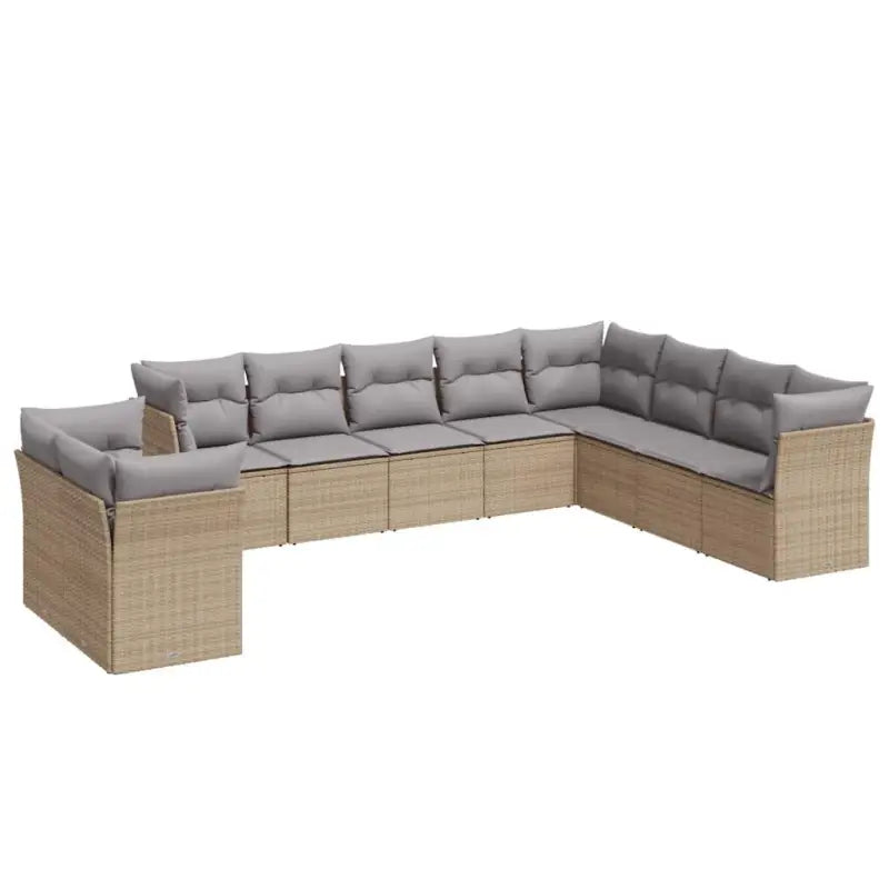 Lounge tuinstoelset van poly rattan met waterdichte tas en gepoedercoat staal - Tuinsets