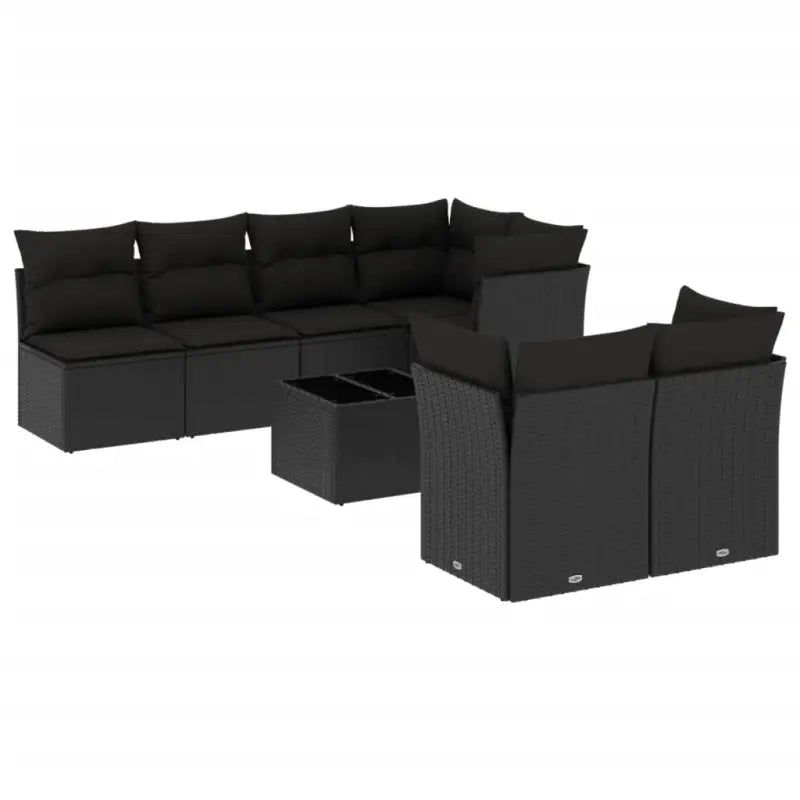 Lounge tuintafel set met waterdichte tas en zwart materiaal - Tuinsets