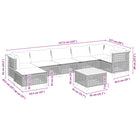 Lounge tuintafelset met grijs materiaal en natuurlijke olieafwerking - Tuinsets