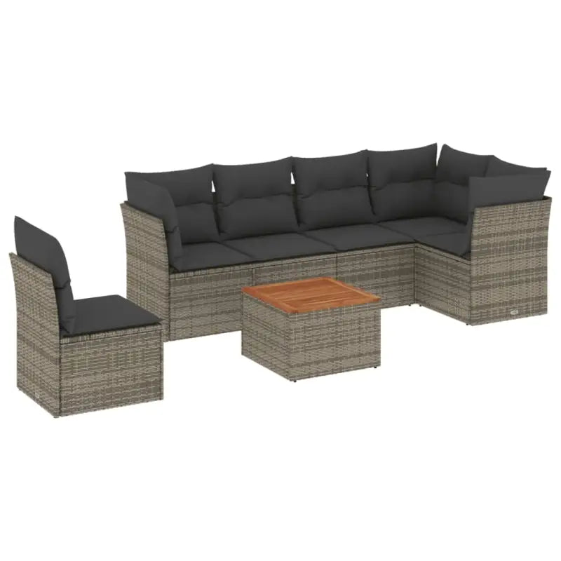 Lounge tuintafelset met waterdichte tas en grijs gepoedercoat staal - Tuinsets