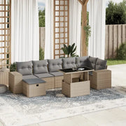 Loungebank in beige materiaal met gepoedercoat staal afmetingen - Tuinsets