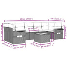 Loungebank in bruin materiaal met waterdichte tas en gepoedercoat staal - Bruin en rood - Tuinsets