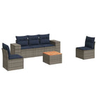 Loungebank in grijs materiaal met gepoedercoat staal afmetingen - Grijs - Tuinsets