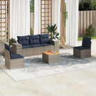 Loungebank in grijs materiaal met gepoedercoat staal afmetingen - Grijs - Tuinsets