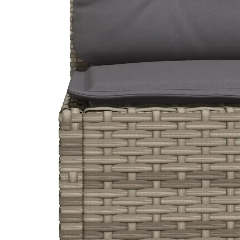 Loungebank in grijs met gepoedercoat staal en natuurlijke olieafwerking - Tuinsets