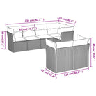 Loungebank in poly rattan met waterdichte tas en gepoedercoat staal - Tuinsets