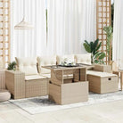 Loungebank in zwart materiaal met gepoedercoat staal afmetingen - beige en crèmekleurig / met opbergruimte - Tuinsets