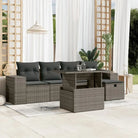 Loungebank in zwart materiaal met gepoedercoat staal afmetingen - Grijs / zonder opbergruimte - Tuinsets