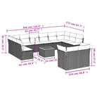 Loungebank in zwart materiaal met waterdichte tas en gepoedercoat staal - Tuinsets