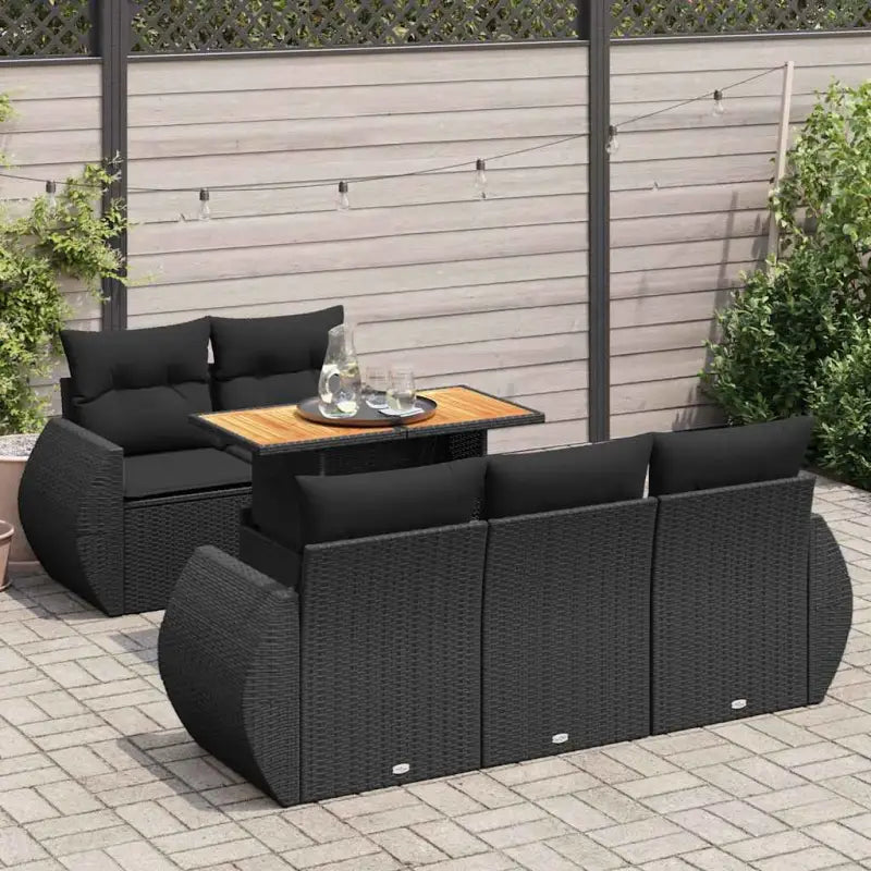 Loungebank in zwart materiaal met waterdichte tas en gepoedercoat staal - Tuinsets