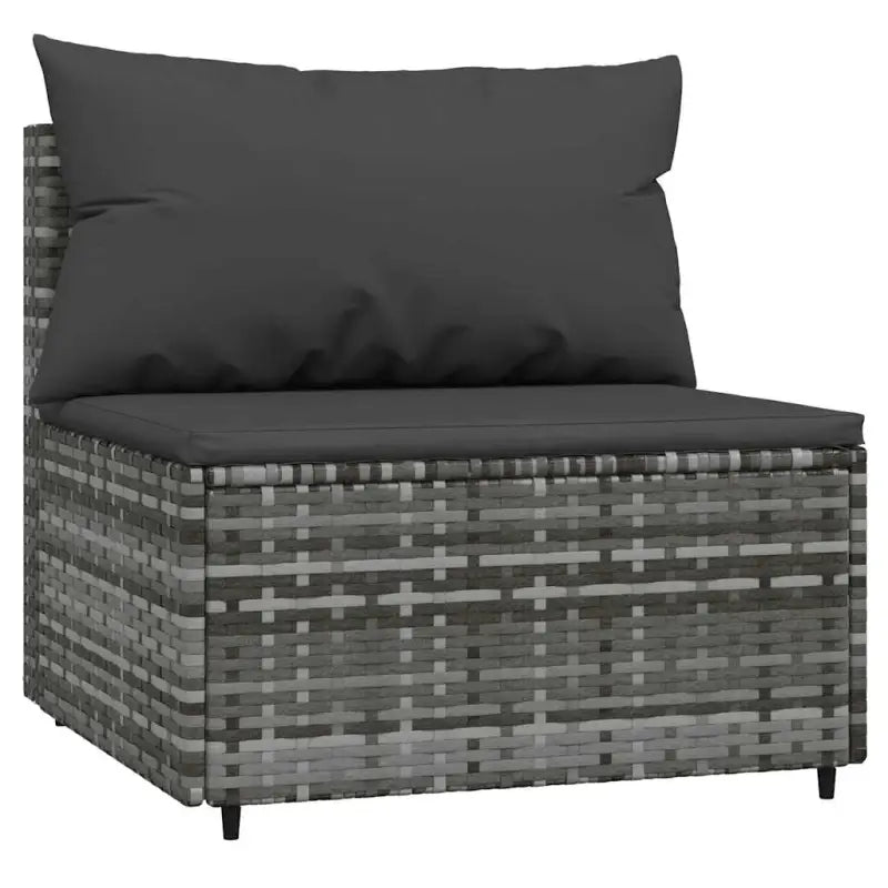Loungebank met poly rattan en afmetingen kussen voor tuinplezier - Loungebanken