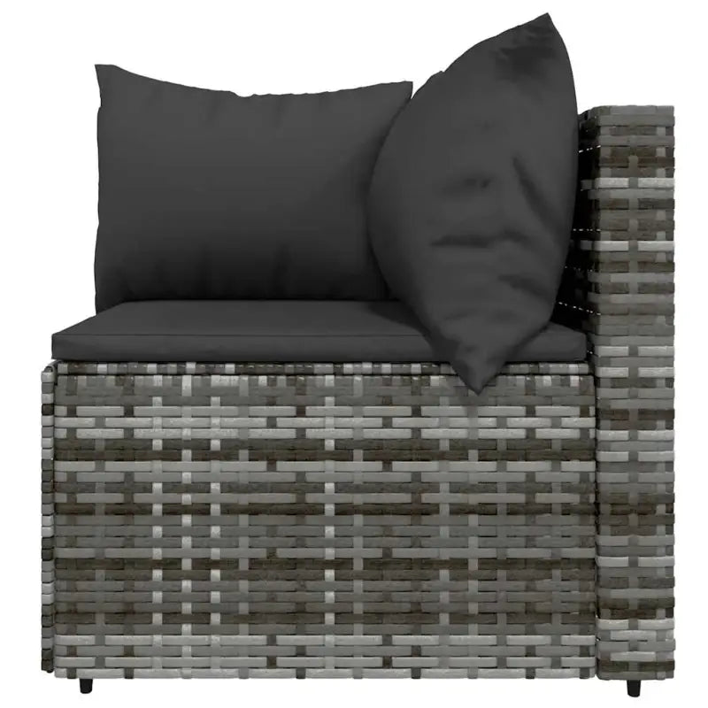 Loungebank met poly rattan en afmetingen kussen voor tuinplezier - Loungebanken
