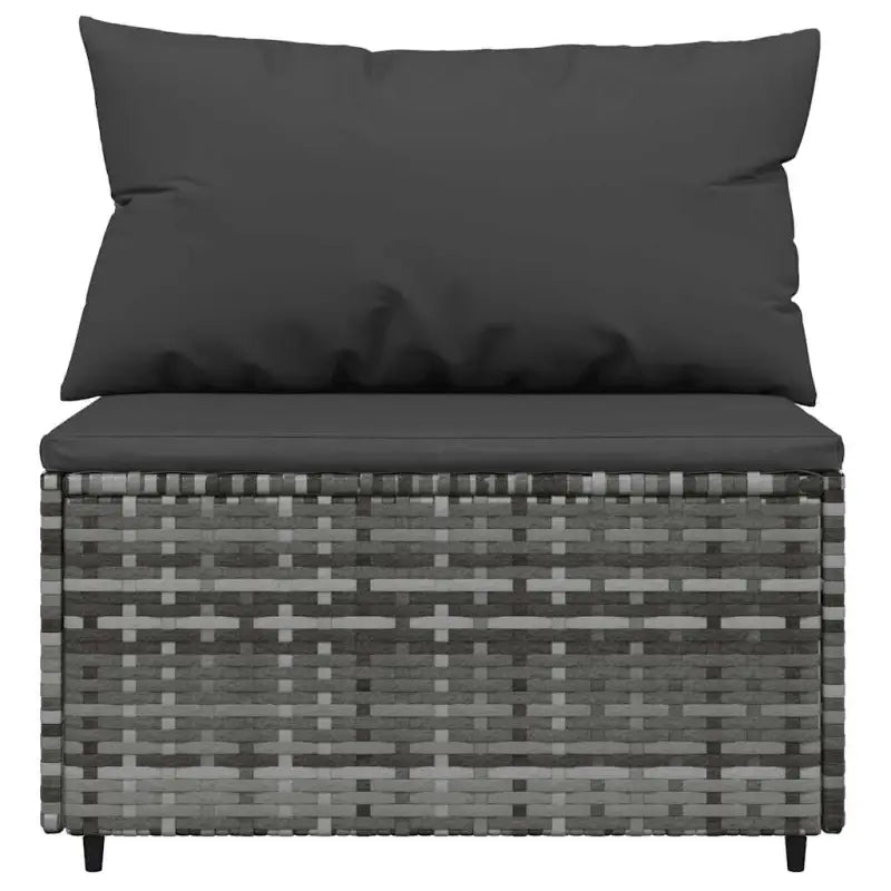 Loungebank met poly rattan en afmetingen kussen voor tuinplezier - Loungebanken