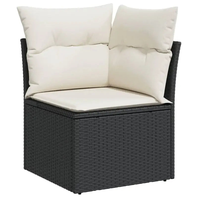 Loungebank met poly rattan en gepoedercoat staal voor de tuin - Tuinsets