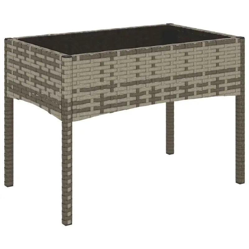 Loungebank met poly rattan en gepoedercoat staal voor in de tuin - Tuinsets