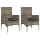 Loungebank met poly rattan en gepoedercoat staal voor in de tuin - Tuinsets