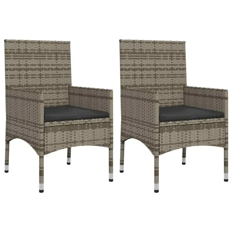 Loungebank met poly rattan en gepoedercoat staal voor in de tuin - Tuinsets