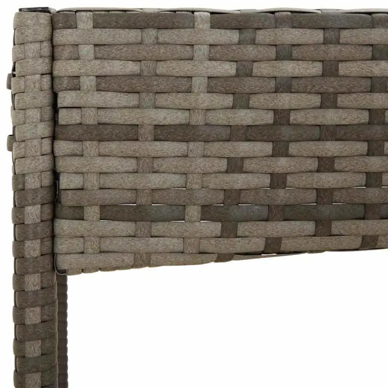 Loungebank met poly rattan en gepoedercoat staal voor in de tuin - Tuinsets