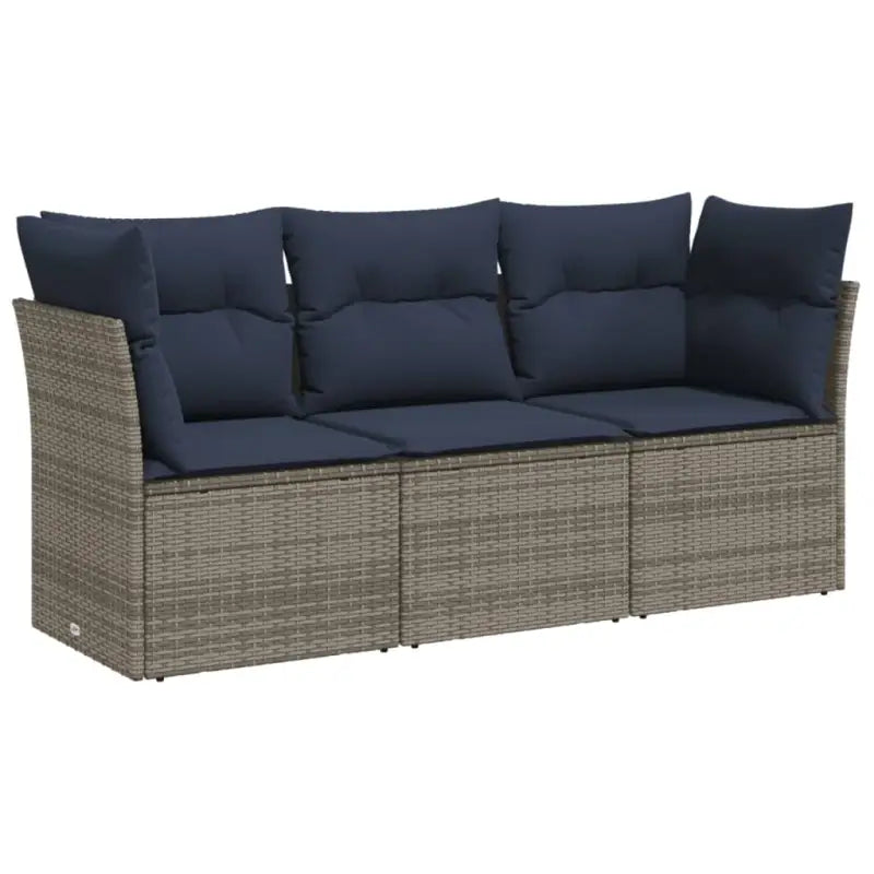 Loungebank met poly rattan tuinafmeting en waterdichte tas voor buitengebruik - Tuinsets