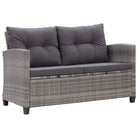 Loungebank met poly rattan voor gemakkelijk ontspannen buiten - Grijs / 1 - Loungebanken