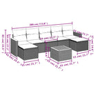 Loungebank set met beige materiaal en waterdichte tas van gepoedercoat staal - Tuinsets