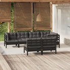 Loungebank Set met massief grenenhout voor in de tuin - Tuinsets