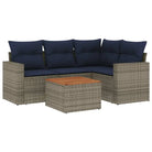 Loungebank set met waterdichte tas en grijs gepoedercoat staal - Grijs - Tuinsets