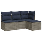 Loungebank set voor buiten met waterdichte tas en gepoedercoat staal - Tuinsets