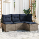 Loungebank set voor buiten met waterdichte tas en gepoedercoat staal - Grijs / Zonder tafel - Tuinsets