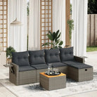 Loungebank set voor tuin met grijs materiaal en gepoedercoat staal - Tuinsets