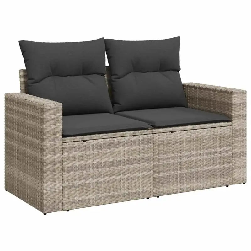 Loungebank tuinset van gepoedercoat staal met waterdichte tas - Tuinsets